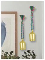 Braided Hanging Bell - Green