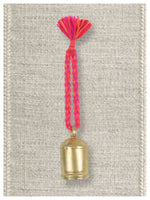 Braided Hanging Bell - Pink