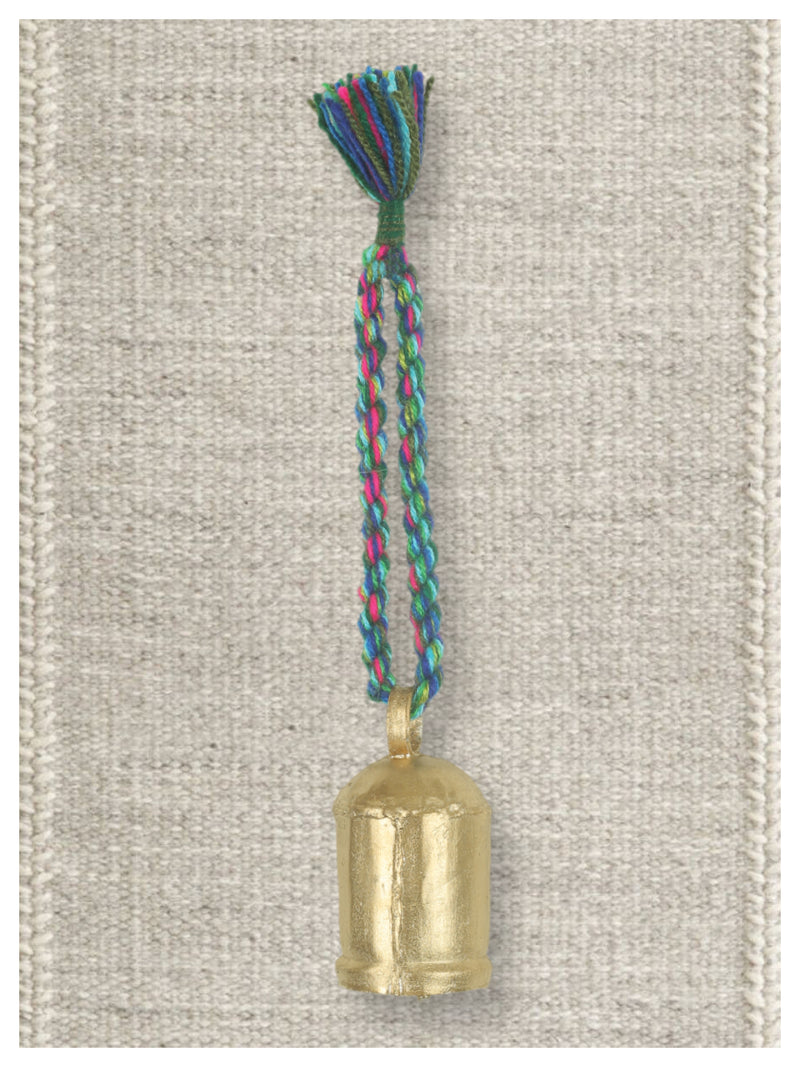 Braided Hanging Bell - Blue