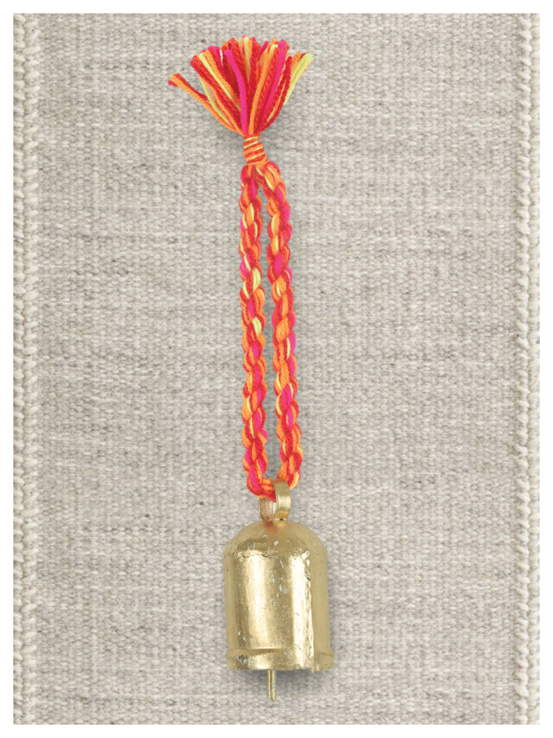 Braided Hanging Bell - Red