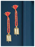 Braided Hanging Bell - Red