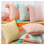 Sunlit Stripes Cushions -  Set of 8