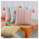 Sunlit Stripes Cushions -  Set of 8