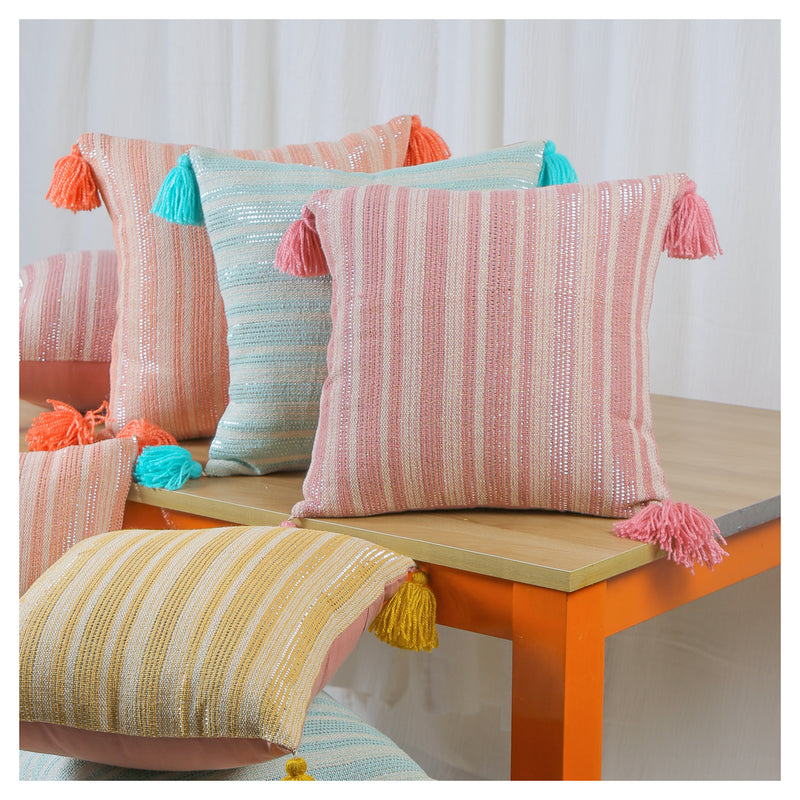 Sunlit Stripes Cushions - Set of 4