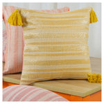 Sunlit Stripes Cushion - Mustard - Set of 2