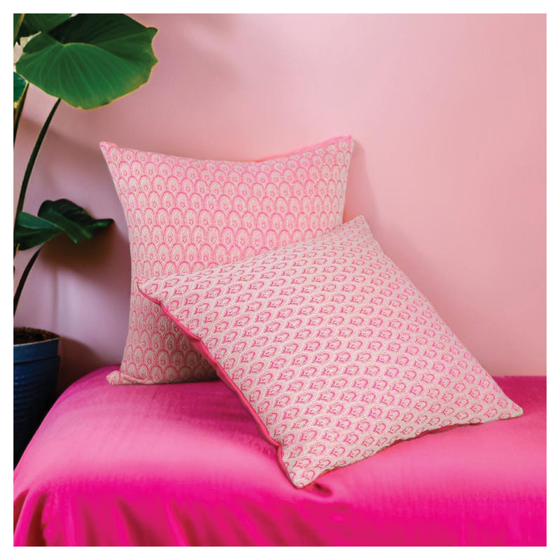 Pink & Gold Cushions - Set of 3