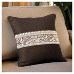 Jungle Procession Cushion - Black