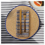 Spelt Shimmer Round Table Mats - Blue