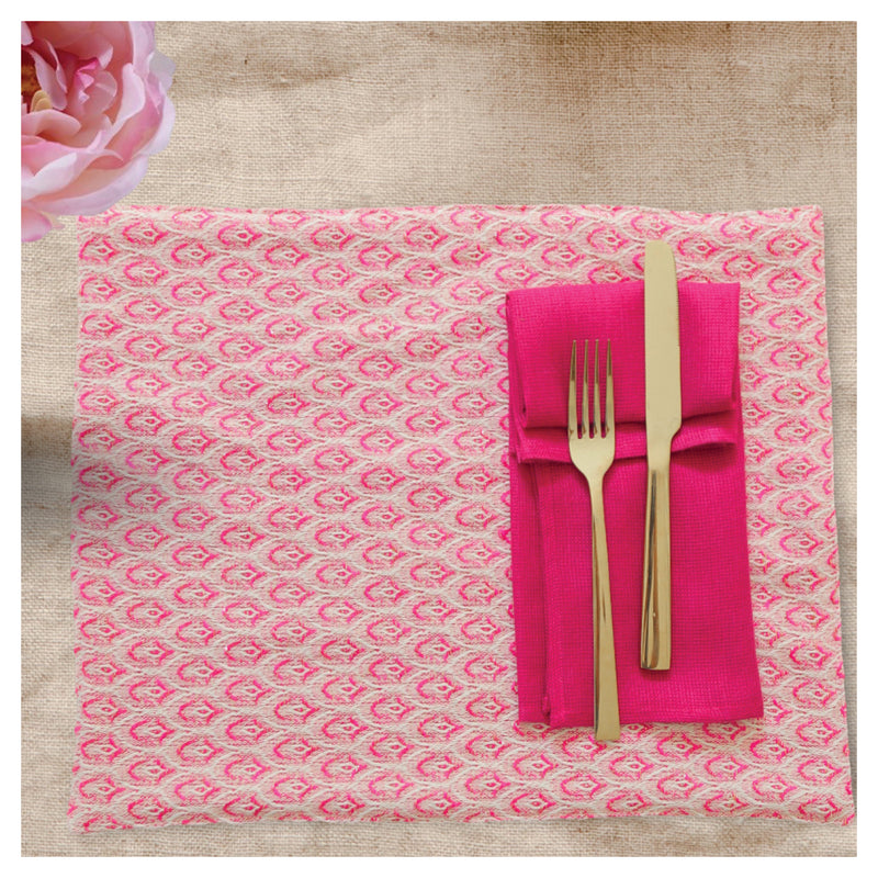 Pink Scallop Table Mats