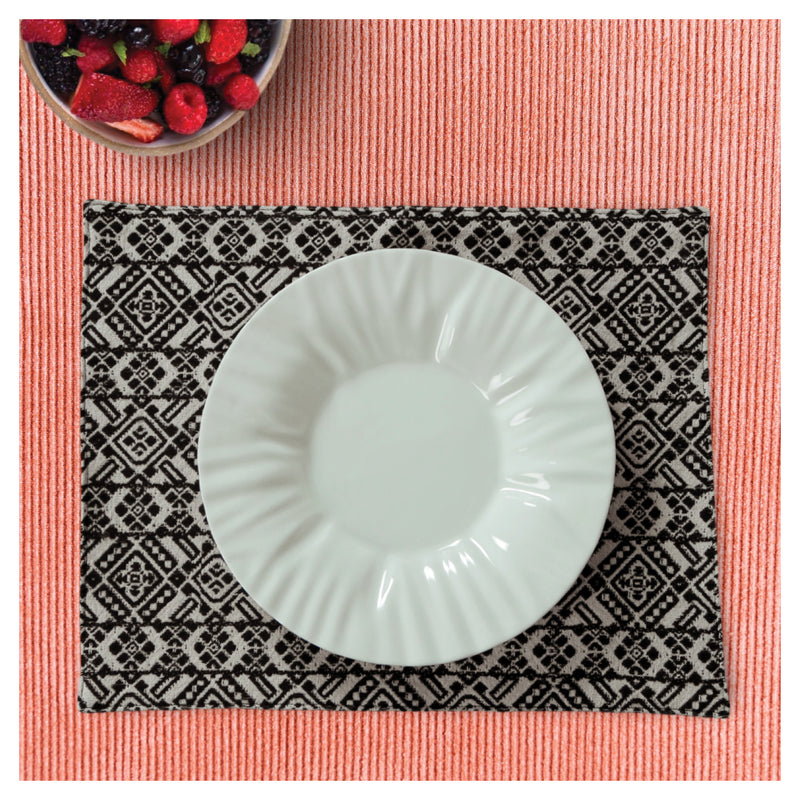 Black & White Patterned Table Mats