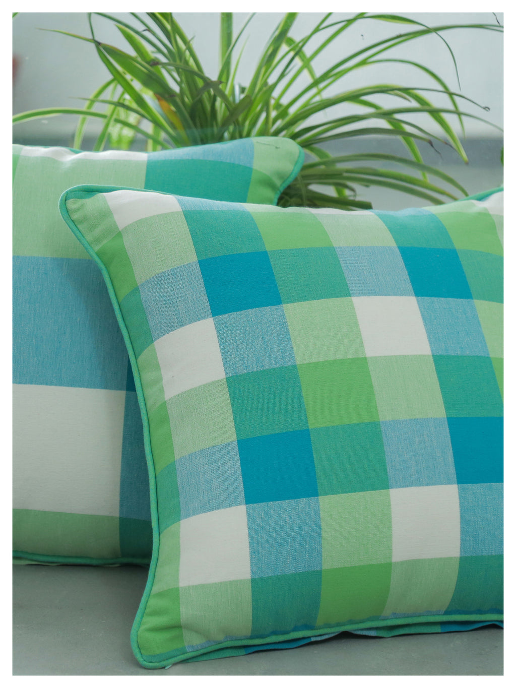 Sea green cushions sale